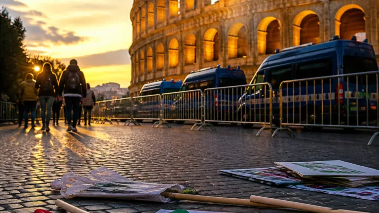 Manifestations pro‑palestiniennes à Rome : des centaines envahissent brièvement le Colisée